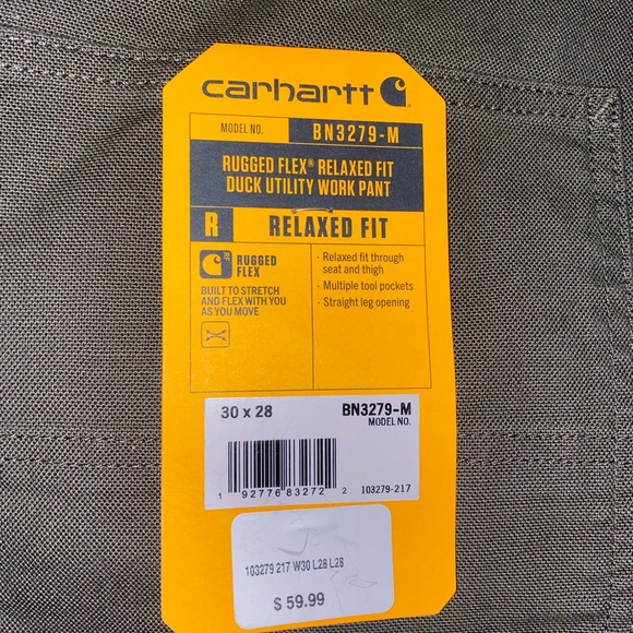 Carhartt Rugged Flex Relaxed Fit Duck Utility Work Pant 30 x 28 *New with Tags* - Picture 2 of 2